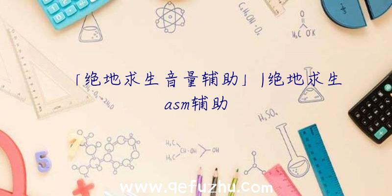 「绝地求生音量辅助」|绝地求生asm辅助
